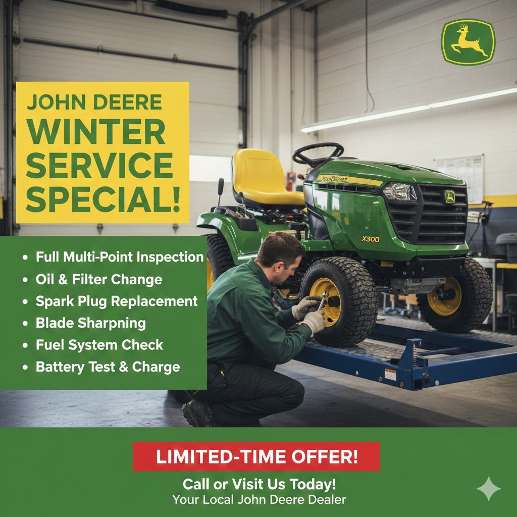 Prepare for Spring with Our John Deere Winter Service Special!